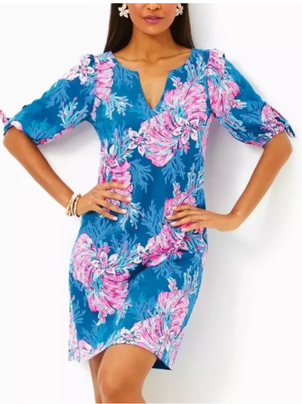 Lilly Pulitzer Easley Dress (Multi For Fans) Size XL